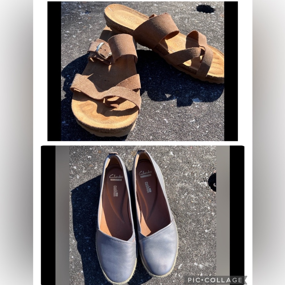 Bundle Yokono Toe Sandals & Clark’s Flats - image 1